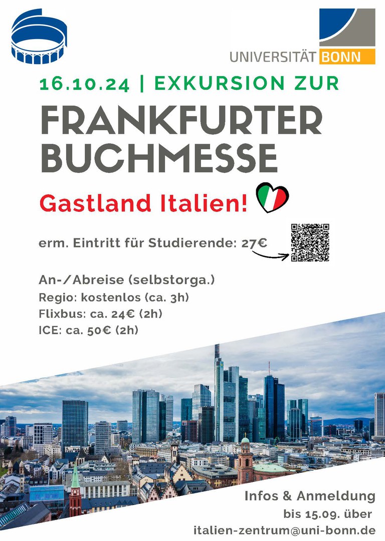 16. Oktober 2024: Exkursion zur Frankfurter Buchmesse